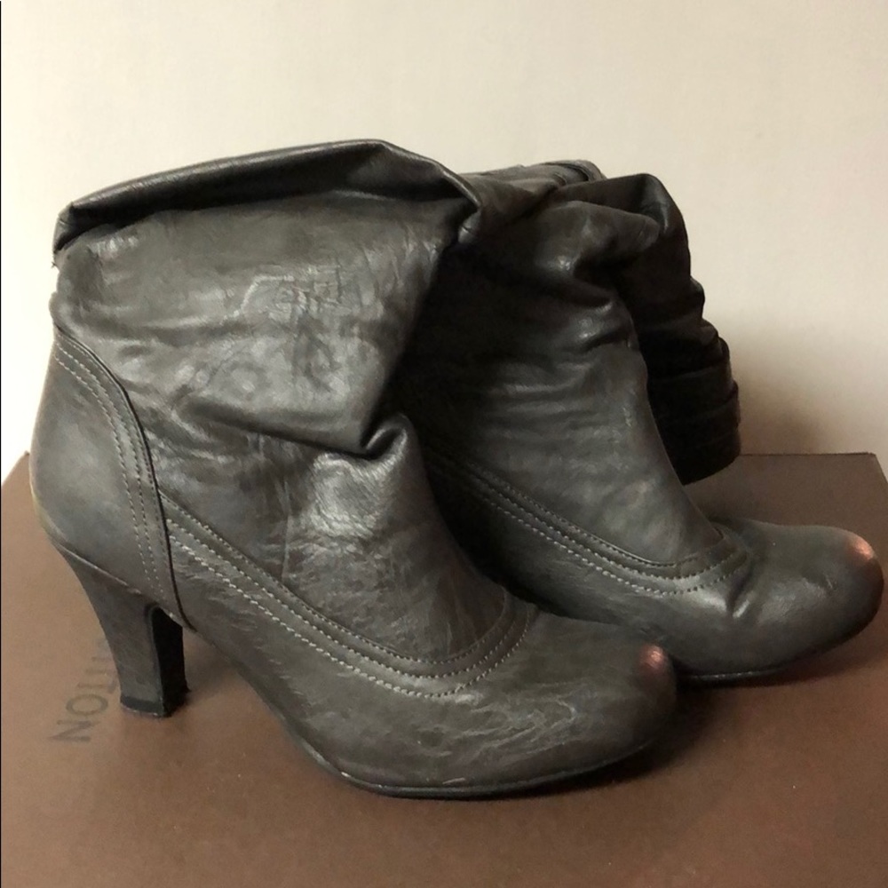 Leather boots